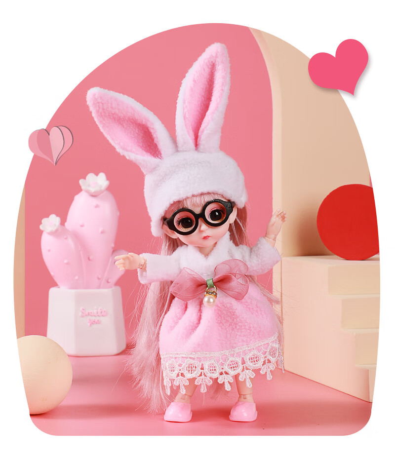 菲妮朵儿迷你娃娃大礼盒送女儿送妹妹送同学生日礼物玩具六一礼物6只