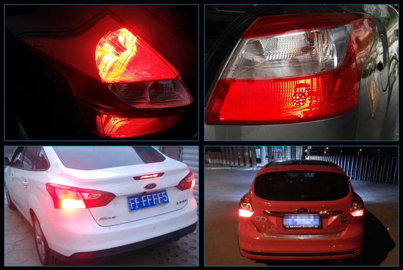 灯12款157款解码爆闪透镜led倒车灯雾灯 12款两厢 透镜刹车爆闪5次后