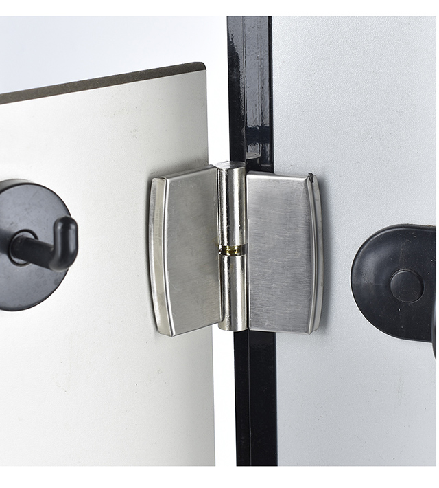 顾宜公共卫生间门合页厕所隔断五金配件不锈钢加厚180°强力缓冲活页