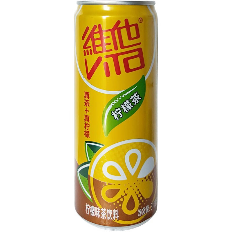 维他奶(vitasoy)维他 柠檬茶310ml*24听 维他奶饮料 维c柠檬味 罐装