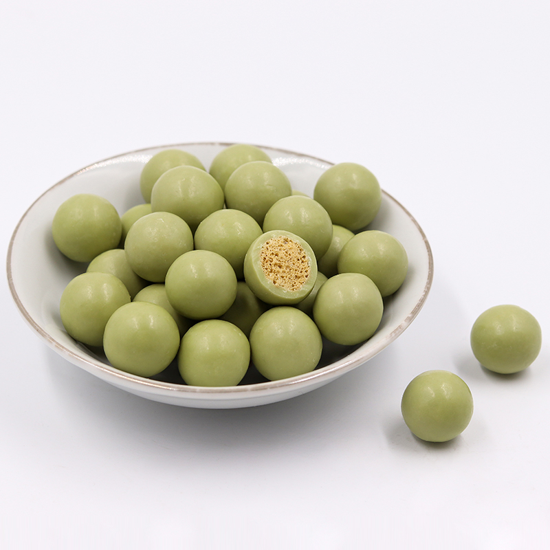 麦丽素原味抹茶酸奶巧克力豆夹心多味袋装儿童年怀旧小零食 抹茶味200