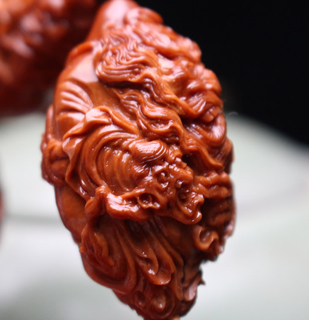 钟馗橄榄核手串苏工名家大师磐石纯手工雕刻大籽钟馗捉鬼橄榄胡