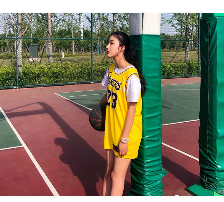 湖人队23球衣套装24号篮网11号篮球服背心定制sn2293 23号黄色(单上衣