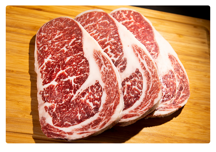 美国srf金标极和牛m9 眼肉肉眼牛排雪花牛肉厚切可定制米其林专用橙