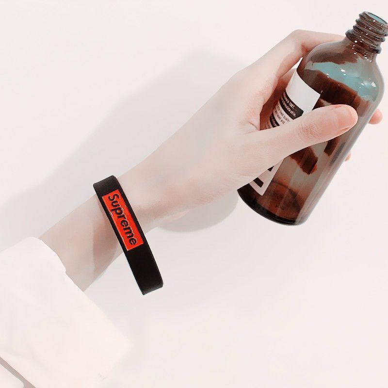 潮牌学生nba篮球运动硅胶手环男女情侣款闺蜜橡胶腕带礼物 气泡袋装