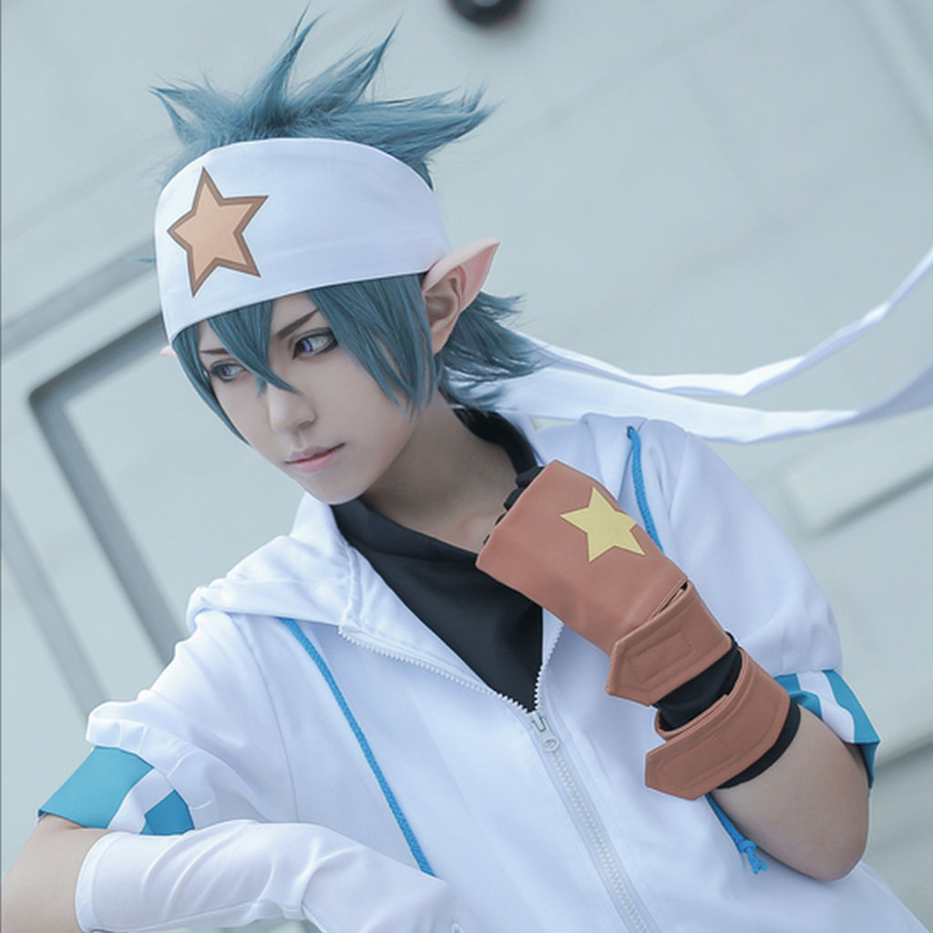 现货凹凸世界雷狮cos服cosplay日装雷狮假发女生服装全套不要裤子l