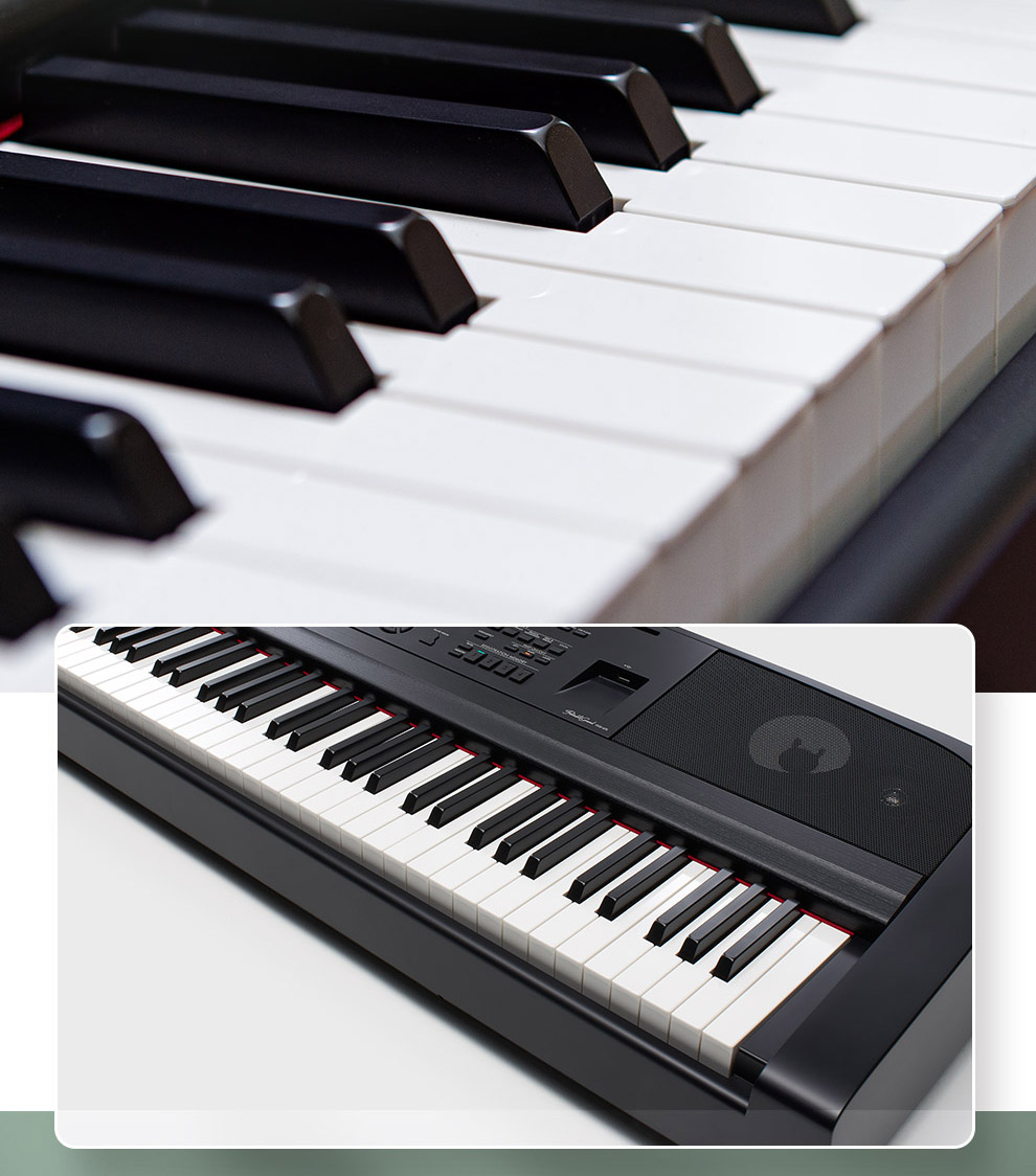 儿童初学者成人演电子键盘立式钢琴yamahadgx670wh白色全套全套配件