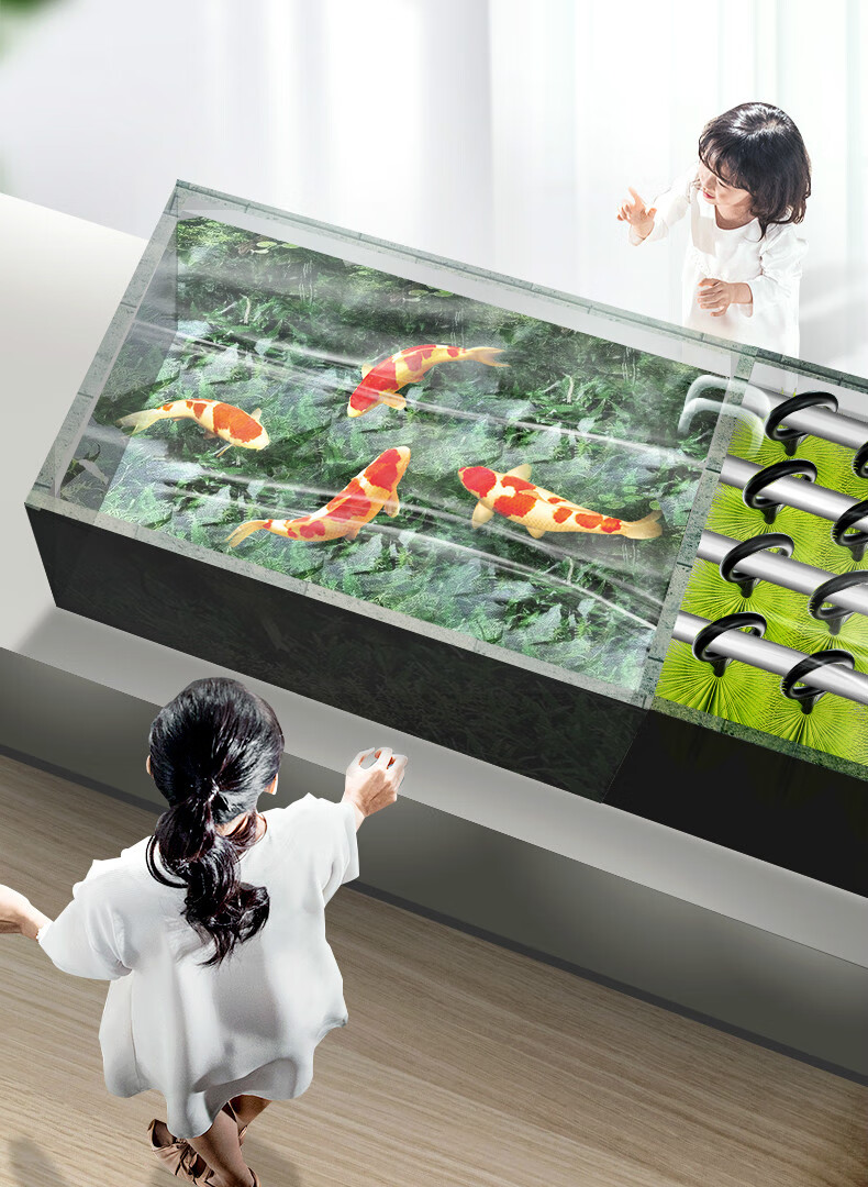 鱼池消音毛刷鱼缸生化水族用品过滤系统过滤器静音锦鲤池过滤材料