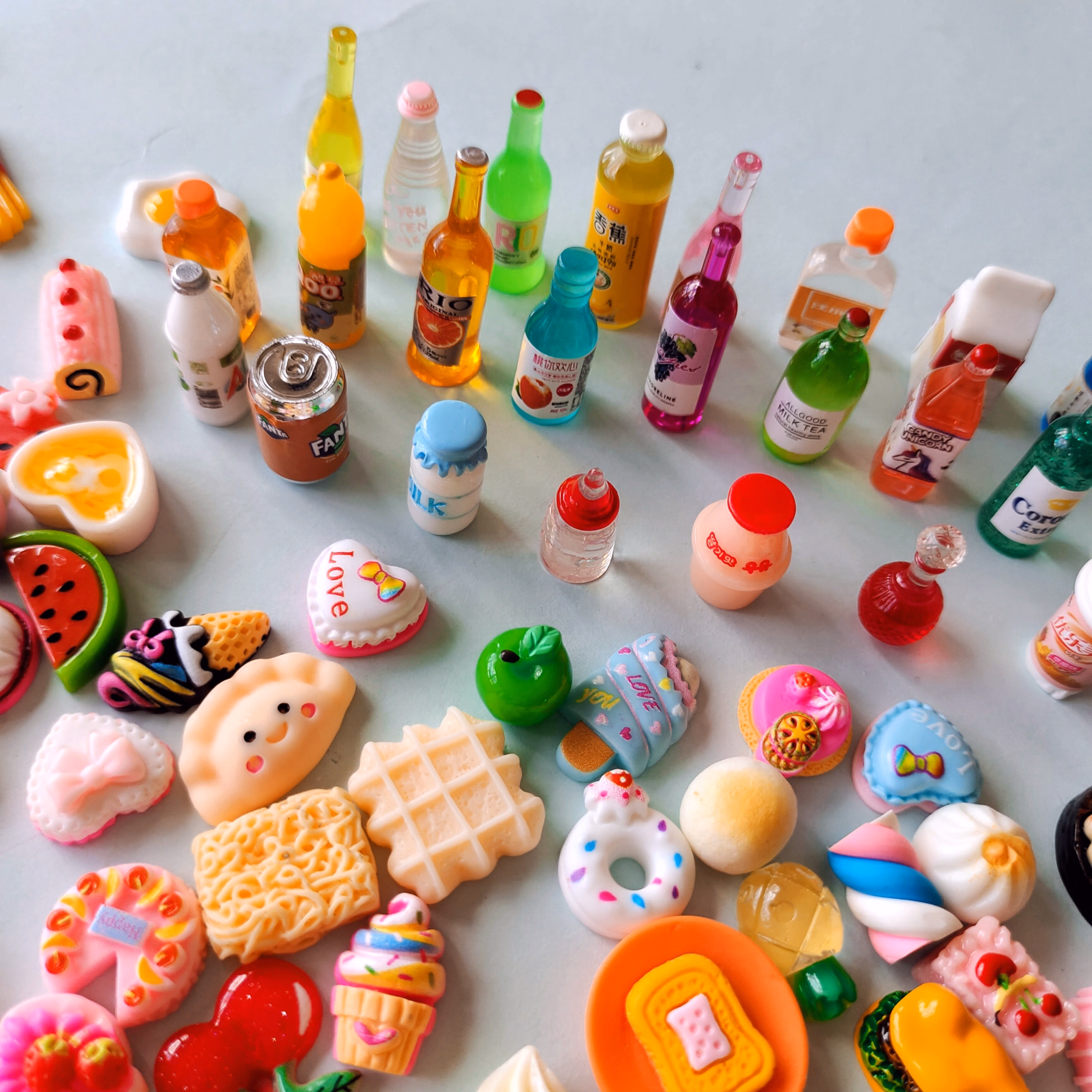 创意小零食迷你玩具 微缩食玩超市小瓶子网红迷你食物仿真小零食模型