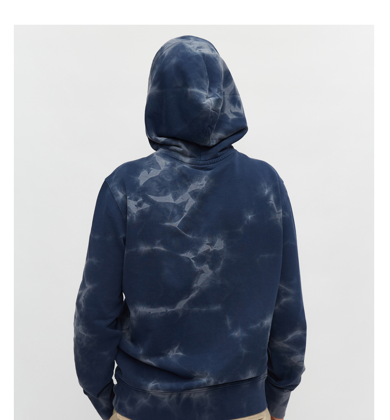 champion冠军卫衣2021春夏新款刺绣小logo扎染卫衣连帽跳跃无性别 深