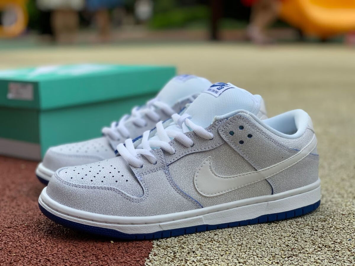 【自营官方旗舰店】sb dunk low 白蓝刮刮乐爆裂纹冰青花瓷男女休闲