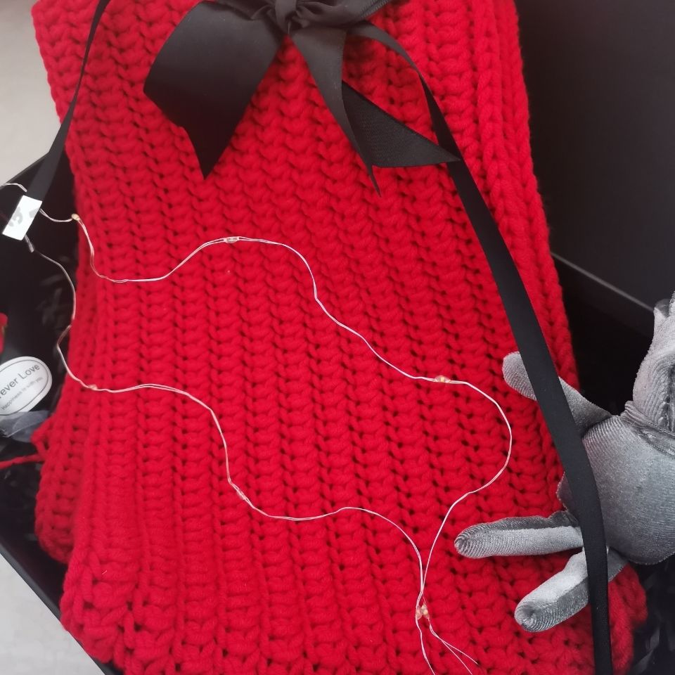 屿汐新品手工围巾成品纯手工编织一往情深情侣围巾男友女友寒保暖时尚