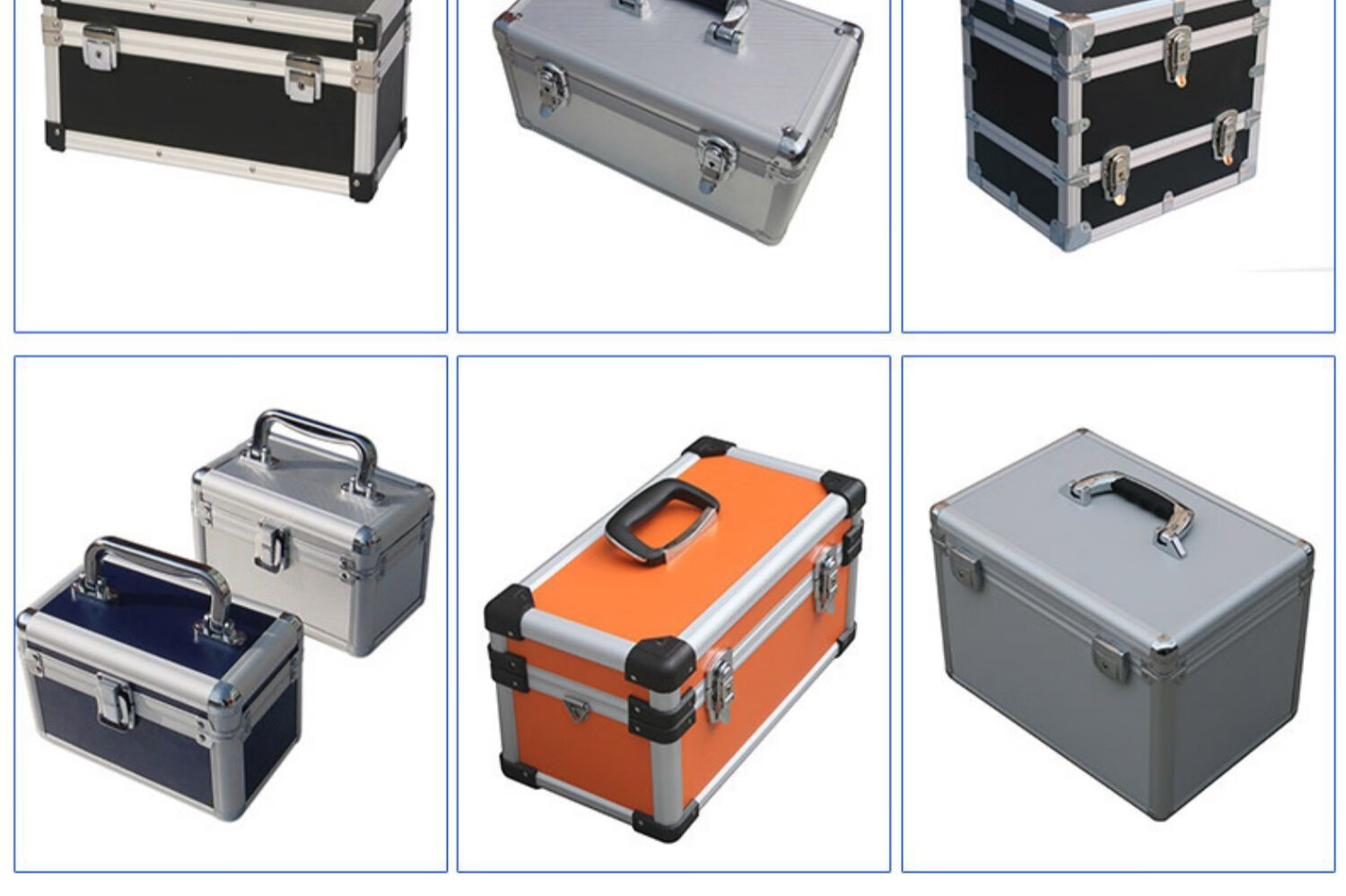 长旅手提箱铝合金防震仪器设备保护箱五金工具箱纹绣化妆手拎收纳