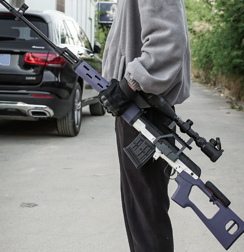 精选新品京东首发捷鹰svd两用软弹枪尼龙拉栓抛壳awm成人巴雷特儿童