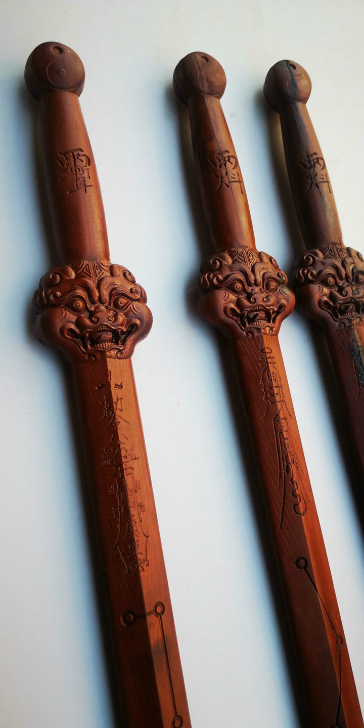 雷击枣木七星剑五雷道用品法器法剑道家龙虎剑法剑天师剑雷剑 雷击