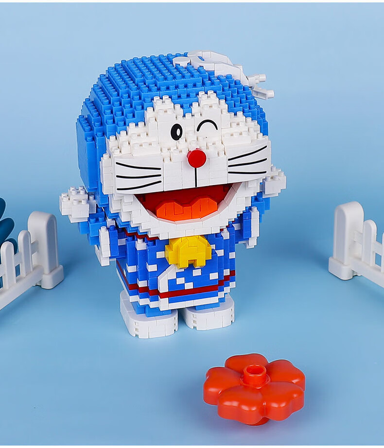 乐高lego哆啦a梦积木机器猫小颗粒拼装女孩系列叮当猫成人高难度