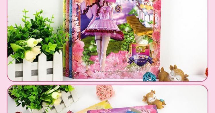 叶罗丽精灵梦的笔记本子手账本冰公主迷你夜萝莉贴纸本小学生奖品 b40