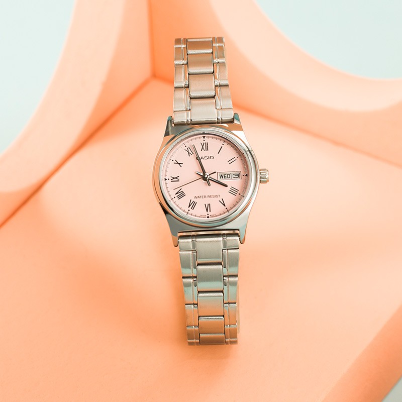 卡西欧手表casio女表时尚简约防水石英女士手表ltpv006l7b2