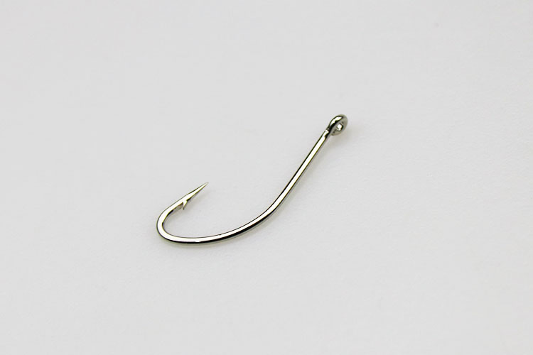 管付秋田狐有倒刺鱼钩散装钩红虫蚯蚓鲫鱼白条钩长柄细条鱼钩 管付