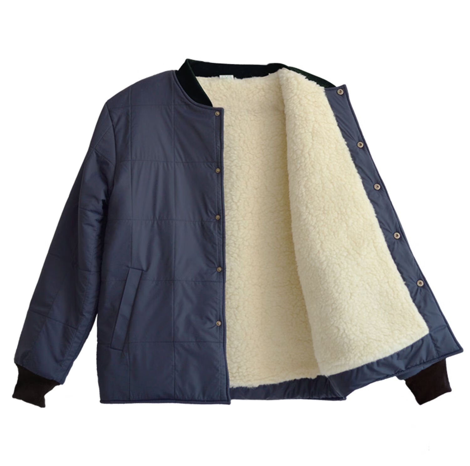 羊皮袄防寒服冬季内蒙古加厚非皮毛一体外套男女纯羊毛绒上衣保暖棉衣