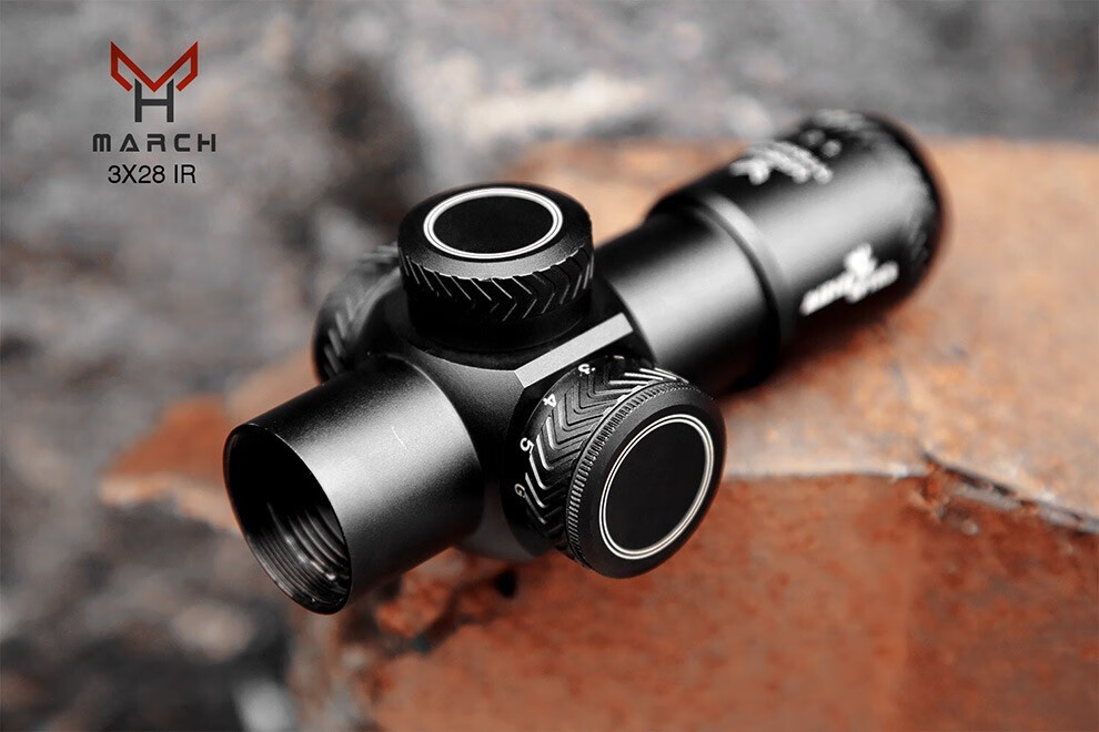 突鹰短款328速瞄瞄准镜瞄准器8倍吃鸡倍镜狙i击镜十字镜弹弓玩具八倍