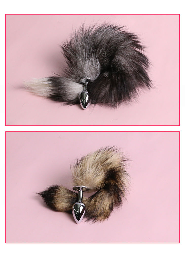 女用金属后庭sm猫狐狸小尾巴扩肛器塞性工具刺激sm玩具情趣用品自慰器