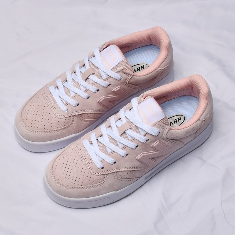 新百伦女鞋303运动板鞋男防滑皮面300休闲帆布鞋潮 新百伦303-深灰黑