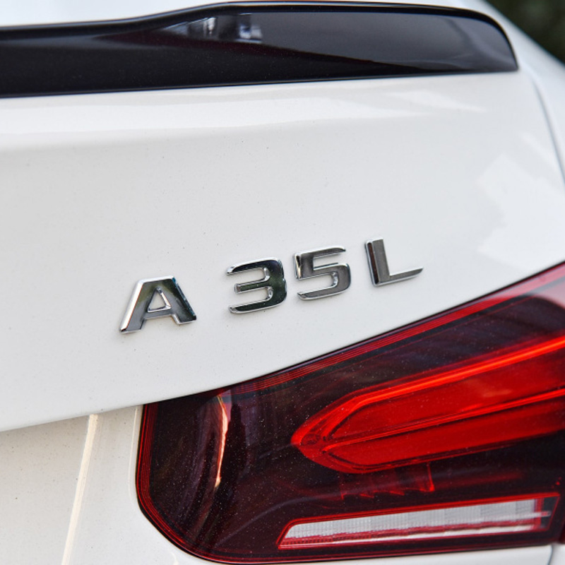 适用于奔驰a180标a200车标a260字牌a45排量标四驱尾标数字后标贴标