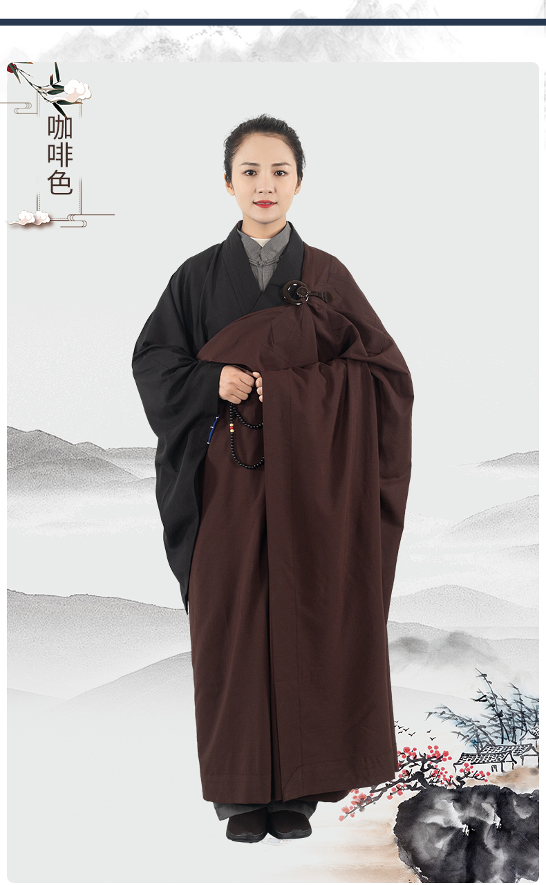 恒源祥高端轻奢品牌彩羊僧服居士服缦衣居士受戒搭衣菩萨戒五条缦衣