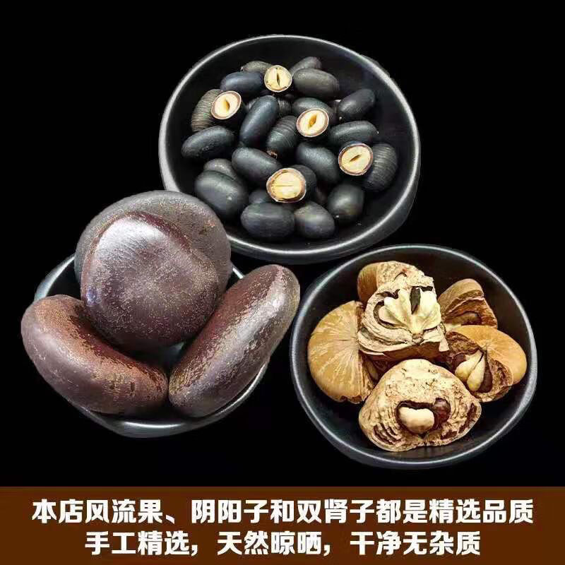 风流果子双肾子阴阳子果石莲子木腰子组合泡酒料多种规格双肾子风流果