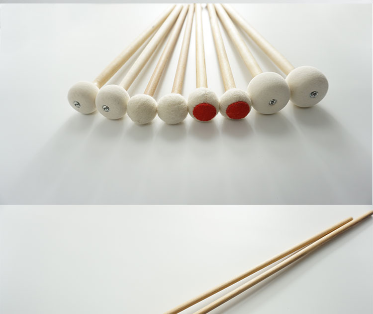 定音鼓鼓槌大军鼓棒镲片锤软硬尼龙羊毛毡头行进大鼓锤定音槌大镲jb2