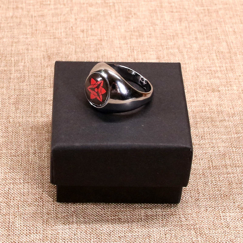 精选好礼火影忍者晓组织戒指宇智波鼬佩恩写轮眼火影动漫周边cosplay