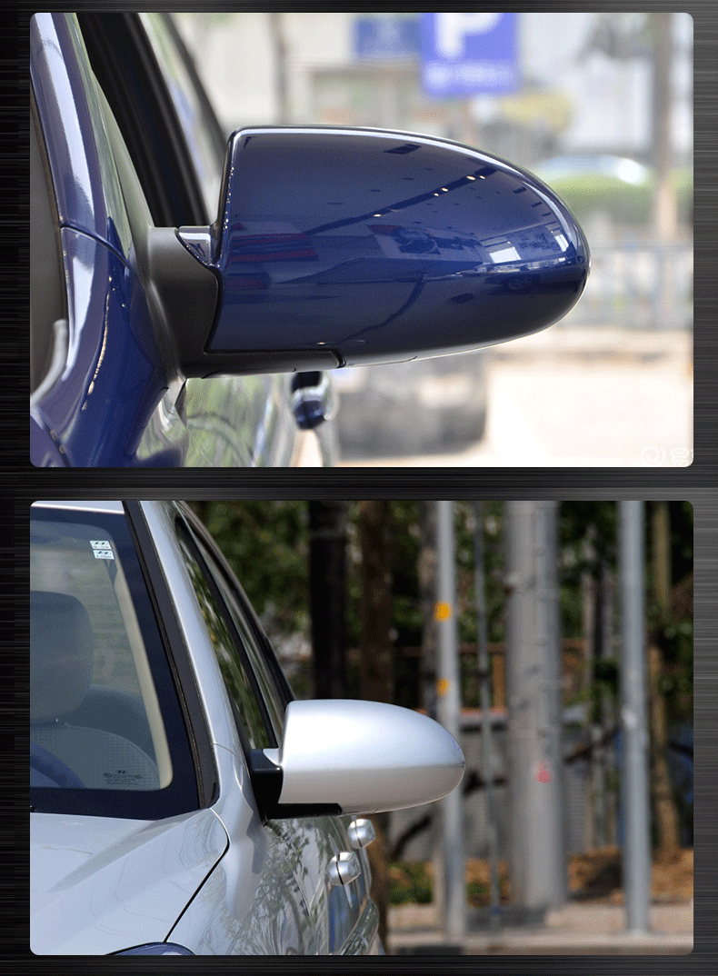 适用于北京现代雅绅特倒车镜后视镜反光镜手调电调左右总成带烤漆 手