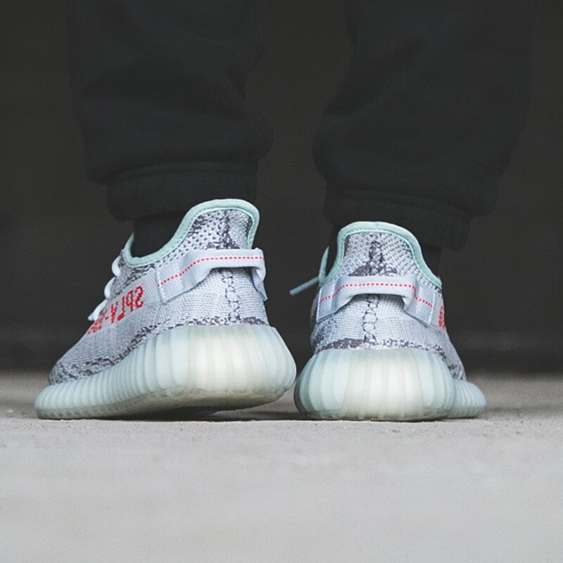 【现货】adidas yeezy 椰子350 v2 脏橙 侃爷跑步鞋 fz5240 gy7657 36