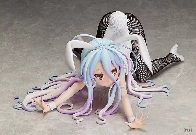 lzjv 【真丝袜】游戏人生白 1/4兔女郎手办动漫二次元车载机箱摆件