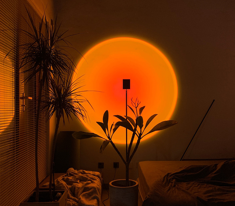 落日灯日不落灯意大利夕阳网红投影灯设计师落日灯彩虹mandalaki