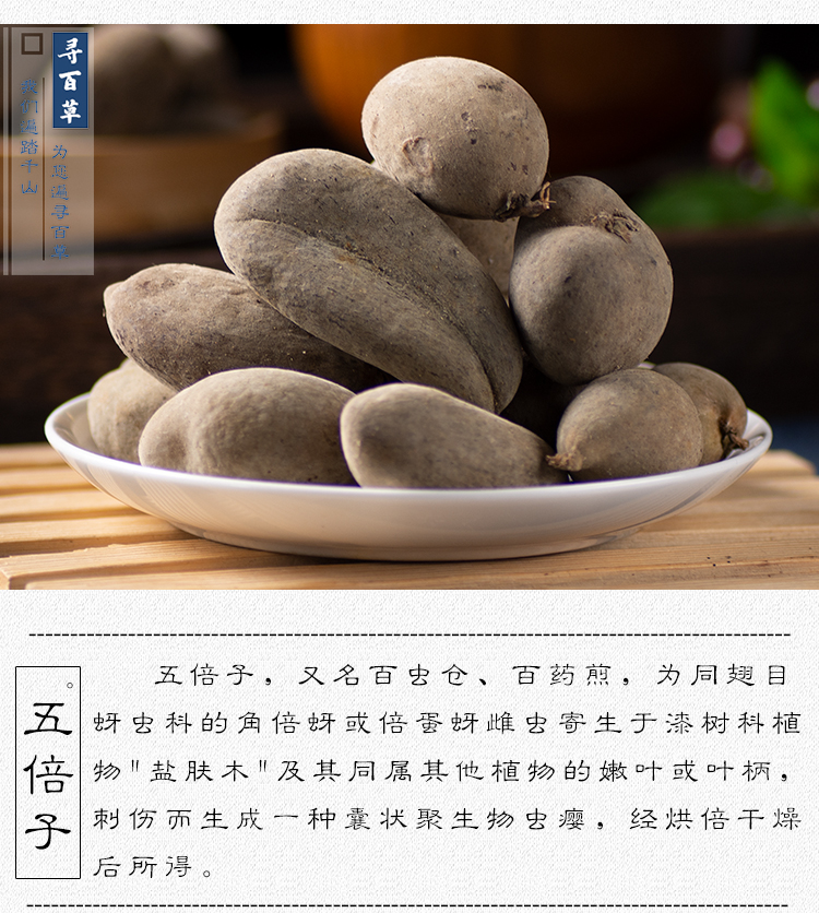 豫蓉堂中药材 五倍子 百虫仓 可搭蛇床子苦参 中药材店铺 按方抓药