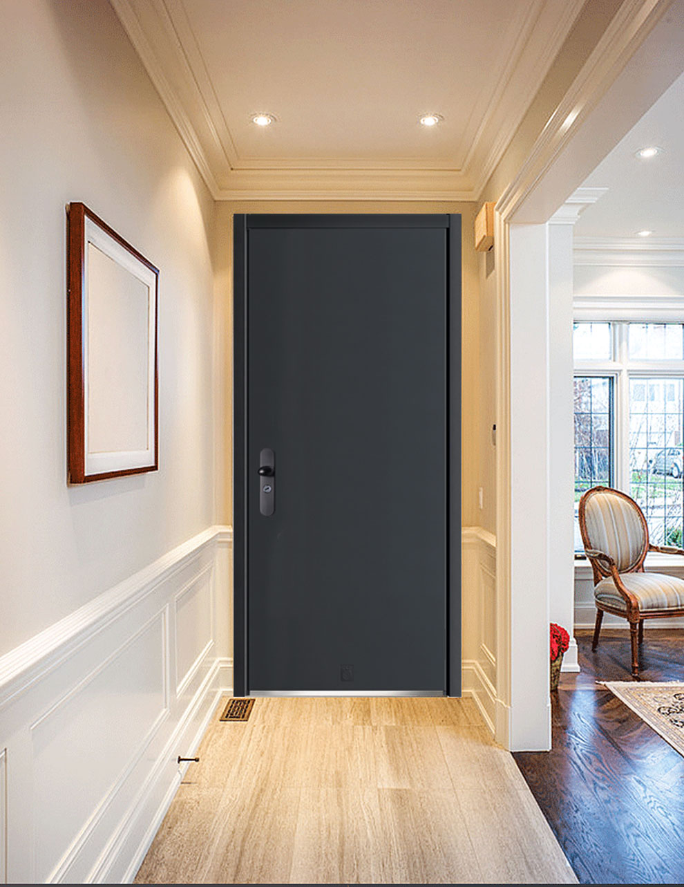 安施德现代轻奢入户门隐形/防撬专利设计 单门2050x960mm标配