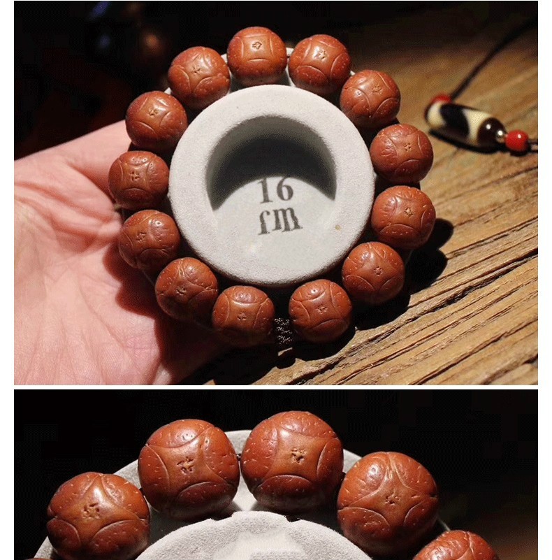 豪珠正宗尼泊尔四角麒麟眼菩提子手串精品小凤眼正圆龙眼男女手持念珠