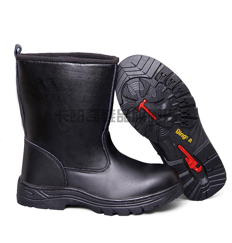 (油田专用)石油工人劳保鞋高筒靴高帮劳保靴子钢包头防砸防刺穿防护