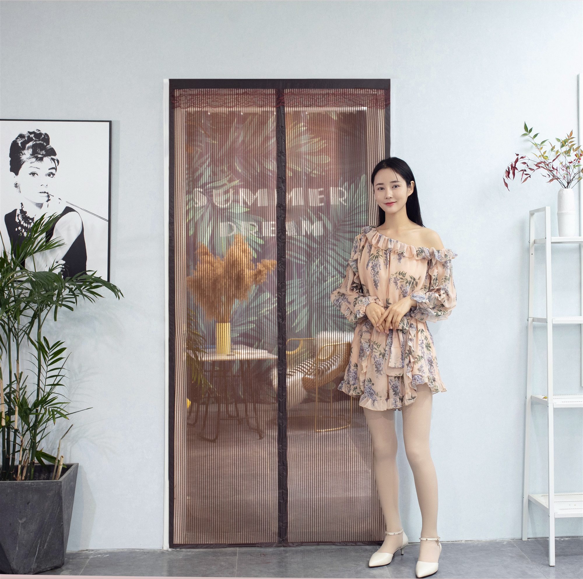 蓁挚 夏季家用磁性加密纱网自粘门帘防蚊防蝇通风磁铁卧室大门纱窗纱