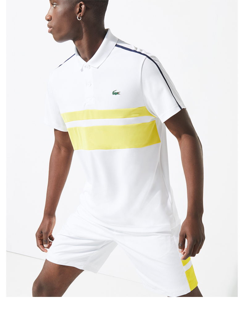 lacoste法国鳄鱼梅德维德夫同款21夏专业网球短袖polo衫男dh96054gh