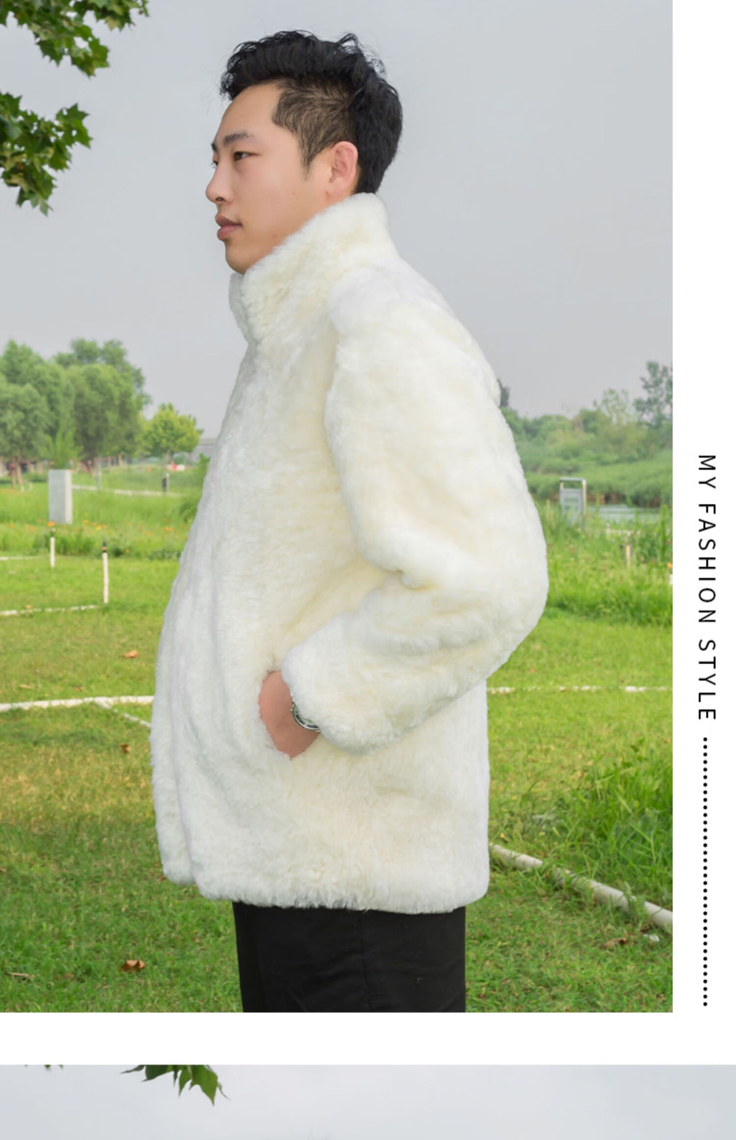 罗蒙官方精品羊皮袄皮毛一体皮衣男真羊毛棉袄加厚外套羊剪绒皮袄整皮