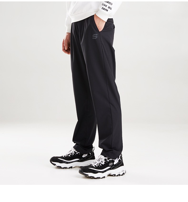 skechers斯凯奇2021春夏新品运动裤男裤直板舒适透气休闲长裤l220m045