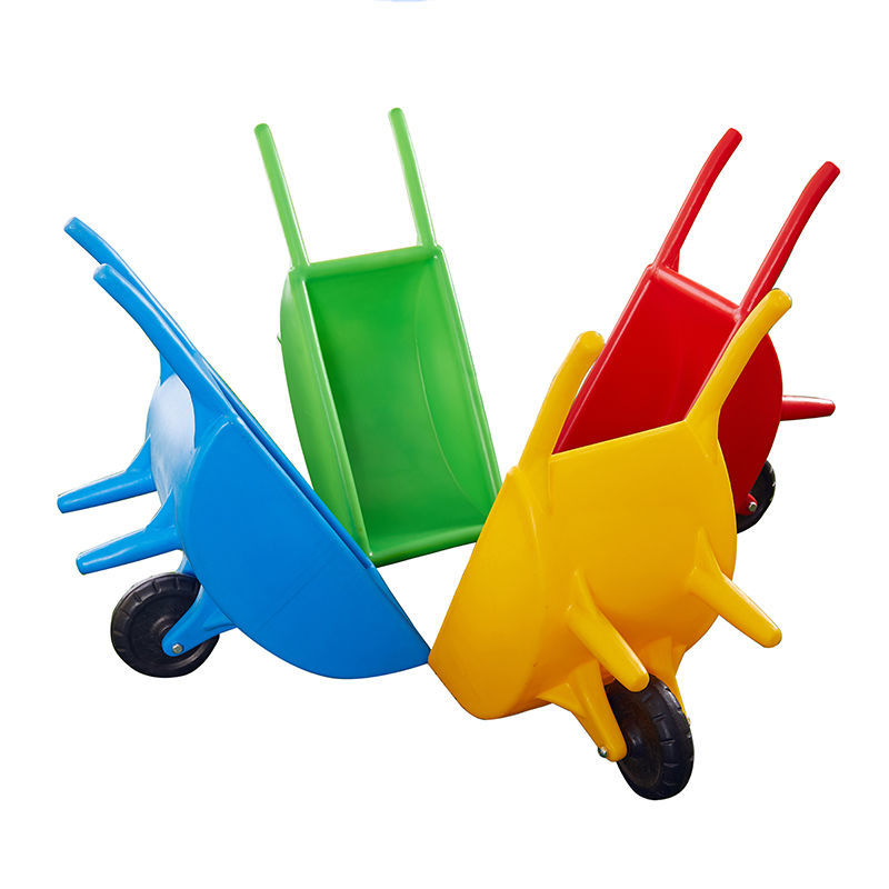 幼儿园翻斗车感统训练器材塑料独轮车平衡车手推车户外玩具小推车滚塑