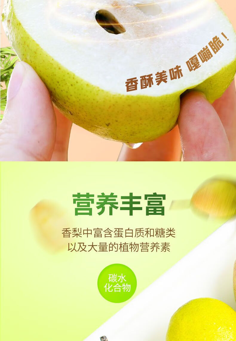 正宗库尔勒香梨新疆特级香梨新鲜脆甜当季水果青皮薄皮梨子纯母梨