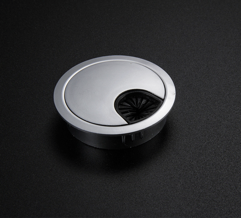 电脑办公桌穿线孔盖板圆孔盖桌面开孔装饰盖穿线盒办公桌穿线孔盖