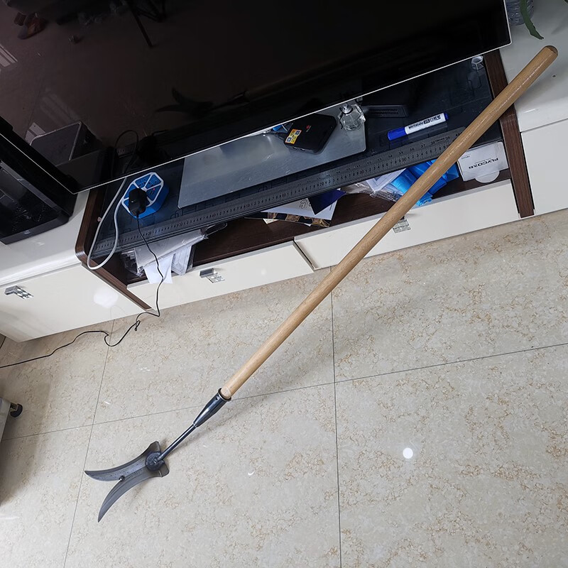 双刃除草镰刀全钢钐刀除草神器清除杂草割芦苇水草开荒加厚进口钢 米