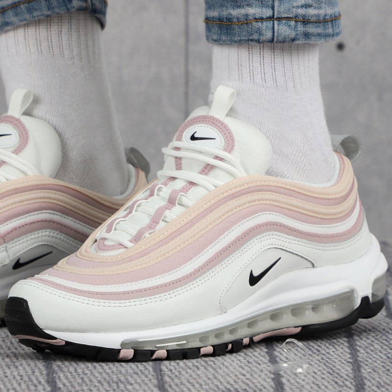 nike耐克airmax97女子弹头气垫运动休闲鞋ct6806921733米白彩虹渐变dd
