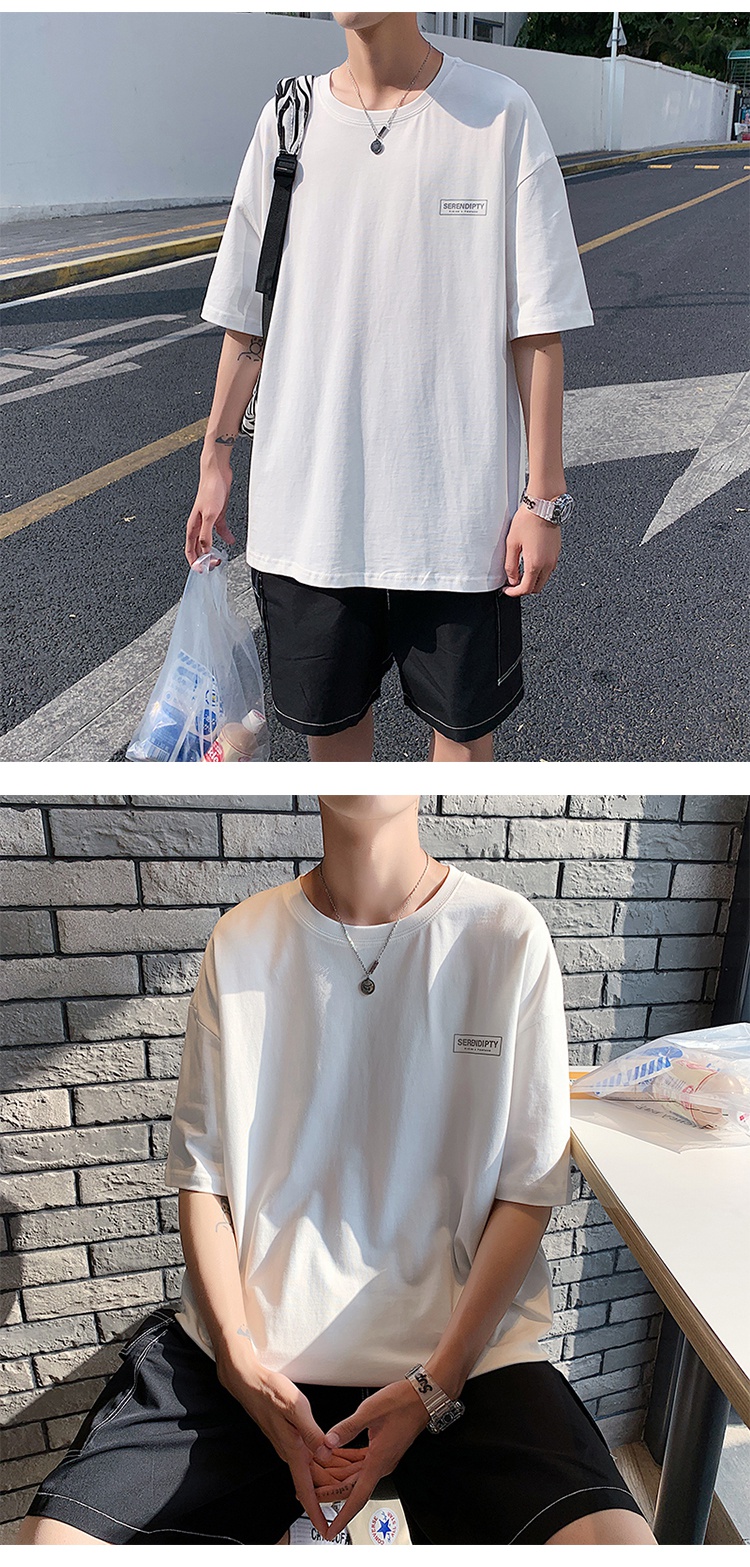 反光字母t恤男短袖夏季新款2021衣服潮流ins百搭宽松半袖体恤 黑色 xs